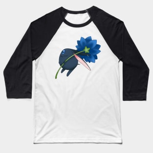 Black Mokona Flower Baseball T-Shirt